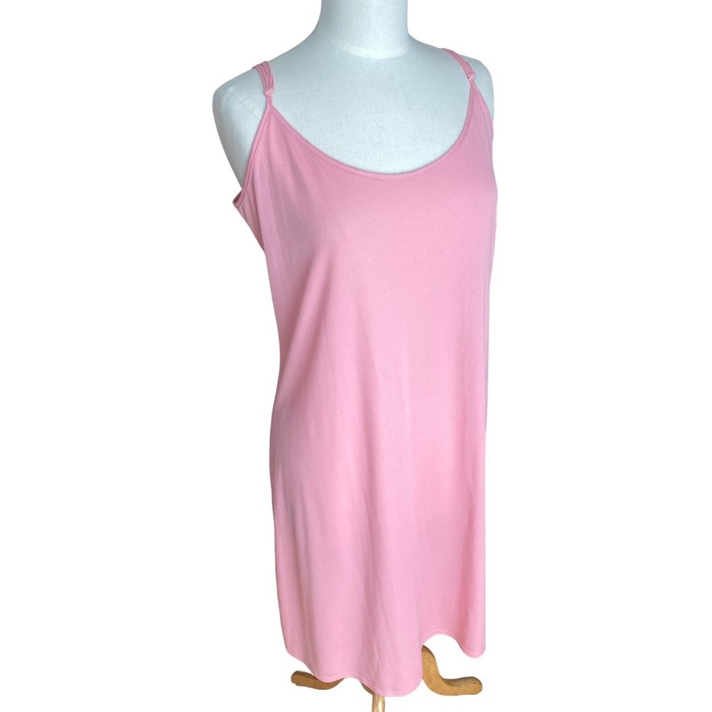 Eureka Christos Garkinos Slip Dress Size XL Pink Pajama Sexy Night Out Coquette